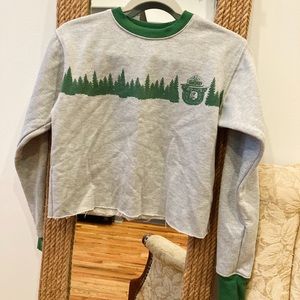 Cropped Smokey the Bear Sweatshirt